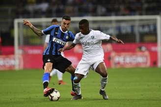 Inter e Empoli fizeram um duelo tenso na última rodada do Campeonato Italiano (Miguel MEDINA/AFP)