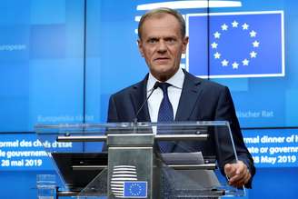 Presidente do Conselho Europeu, Donald Tusk. 28/5/2019.  REUTERS/Yves Herman