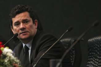 O ministro da Justiça, Sérgio Moro, em evento público 