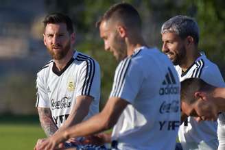 Leo Messi durante o treino da seleção da Argentina em Belo Horizonte (MG)