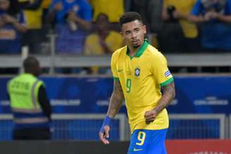 Gabriel Jesus durante o duelo contra a Argentina pela semifinal da Copa da América 2019, no estádio do Mineirão (02/07/2019)