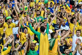 Torcida durante partida entre Brasil x Peru, válida pela final da Copa América 2019
