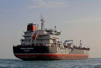 Navio de bandeira britânica Stena Impero no porto iraniano de Bandar Abbas
21/07/2019 Agência de Notícias Mizan/WANA Divulgação via REUTERS 