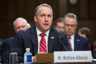 Matthew Albence durante audiência no Senado dos EUA
31/07/2018
REUTERS/Allison Shelley
