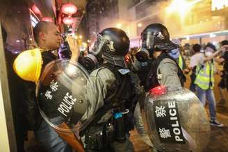 Manifestação pró-democracia em Hong Kong