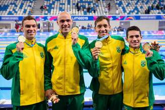 Brasil conquistou medalha de ouro nos 4x200m nado livre dos Jogos Pan-Americanos