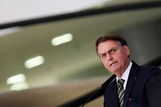 O presidente Jair Bolsonaro no Palácio do Planalto