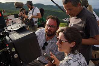Juliano Dornelles, Kleber Mendonça Filho e Emilie Lesclaux em Pernambuco