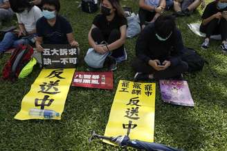 Protesto pró-democracia em Hong Kong