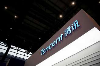 Logotipo da Tencent visto durante o quarto World Internet Conference, na China. 3/12/2017. REUTERS/Aly Song