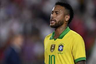 Neymar durante derrota do Brasil para o Peru, em amistoso