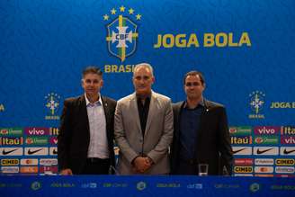 Guilherme Della Déa (Sub-17), Tite (principal) e André Jardine (Olímpica)