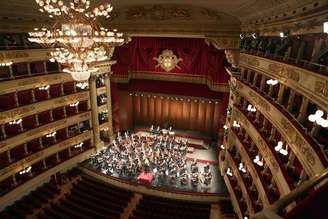 O Teatro alla Scala, em Milão, é uma das mais célebres casas de ópera no mundo