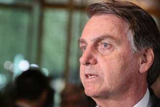 Jair Bolsonaro durante encontro com a imprensa em Pequim, China, na última quinta-feira, 24