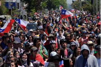 Manifestantes protestam contra governo do Chile, Concepción
12/11/2019 REUTERS/Jose Luis Saavedra