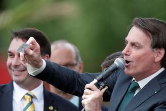 Presidente Jair Bolsonaro discursa após lançamento de seu novo partido, Aliança pelo Brasil
21/11/2019
REUTERS/Ueslei Marcelino