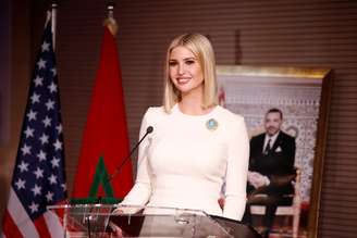Ivanka Trump discursa em evento em Sale, no Marrocos
08/11/2019 REUTERS/Youssef Boudlal 