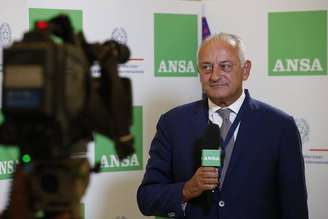 O embaixador Antonio Bernardini em entrevista à ANSA, em 25 de julho de 2019