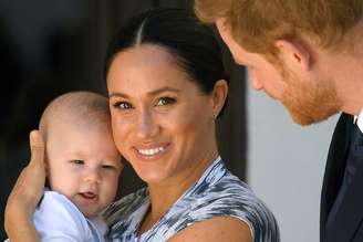 O príncipe Harry e a duquesa de Sussex, Meghan, com seu filho Archie
25/09/2019
REUTERS/Toby Melville