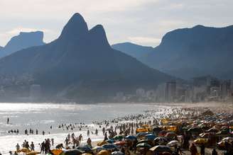 Vista da praia de Ipanema no Rio de Janeiro