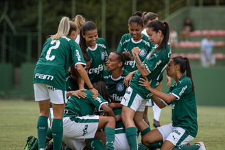 Palmeiras venceu a primeira no Brasileiro feminino (Foto: Divulgação/Palmeiras)