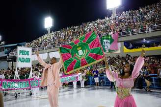 Ensaio técnico da Estação Primeira de Mangueira para o Carnaval 2020, no sambódromo da Marquês de Sapucaí, no Rio de Janeiro (RJ), neste domingo (16)