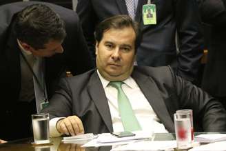 O presidente da Câmara, Rodrigo Maia