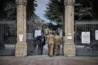 Funeral de vítima de coronavírus em Bergamo