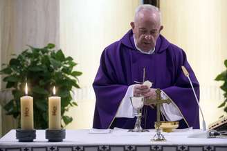 Papa Francisco celebra missa na Casa Santa Marta