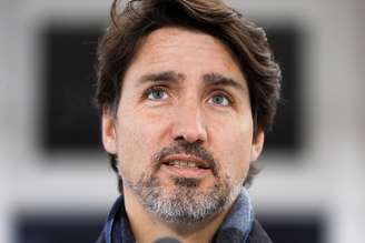 Premiê canadense, Justin Trudeau, durante entrevista coletiva em Ottawa
16/04/2020 REUTERS/Blair Gable