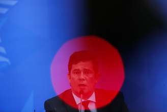 Ministro da Justiça, Sergio Moro. 13/4/2020. REUTERS/Adriano Machado