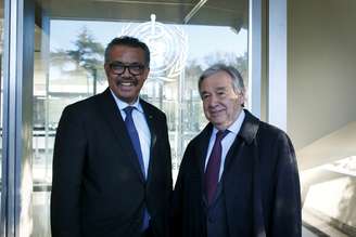 Secretário-geral da ONU, António Guterres, e diretor-geral da OMS, Tedros Adhanom
24/02/2020
Salvatore Di Nolfi/Pool via REUTERS