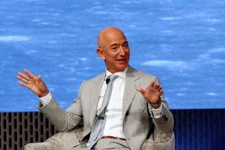 Fundador da Amazon, Jeff Bezos, em Boston
19/06/2019 REUTERS/Katherine Taylor