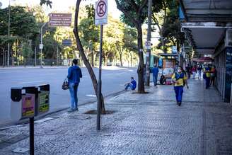 Movimentação no centro de Belo Horizonte, em Minas Gerais