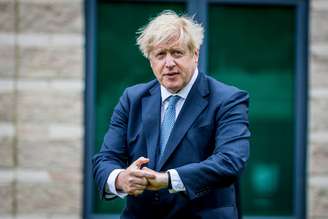 Premiê britânico, Boris Johnson, em Northallerton
30/07/2020 Charlotte Graham/Pool via REUTERS