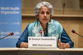 Cientista-chefe da OMS, Soumya Swaminathan 
03/07/2020
Fabrice Coffrini/Pool via REUTERS