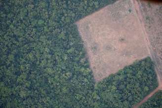 Vista aérea de área desmatada na floresta amazômica, perto de Porto Velho
21/08/2019
REUTERS/Ueslei Marcelino