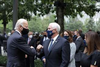 Biden e Pence no memorial do 11 de Setembro em Nova York
11/09/2020
Amr Alfiky/Pool via REUTERS