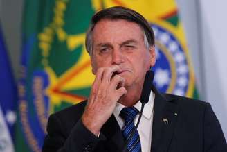 Presidente Jair Bolsonaro durante cerimônia no Palácio do Planalto
14/10/2020 REUTERS/Adriano Machado