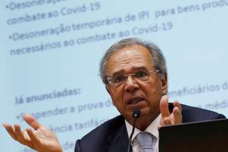 O ministro da Economia, Paulo Guedes. 16/03/2020. REUTERS/Adriano Machado. 

