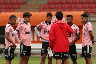 Base do São Paulo está em alta com o técnico Fernando Diniz (Rubens Chiri/saopaulofc.net)