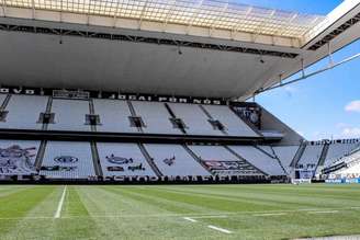 Corinthians tem sofrido nos jogos em casa por conta da falta de torcida (Foto: Reprodução/Twitter Corinthians)