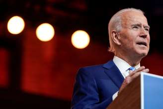 Presidente eleito dos EUA, Joe Biden, discursa em Wilmington, Delaware
25/11/2020 REUTERS/Joshua Roberts