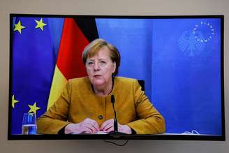 Chanceler da Alemanha, Angela Merkel, participa de evento por videoconferência
11/01/2021 Ludovic Marin/Pool via REUTERS