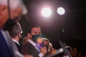 Doria, em entrevista em São Paulo
 7/1/2021 REUTERS/Amanda Perobelli