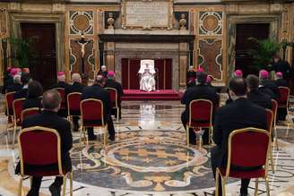 Papa Francisco em encontro com membros da Conferência Episcopal Italiana