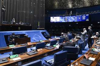 Plenário do Senado na terça-feira: votação da PEC emergencial, prevista para quinta, deve ser adiada.