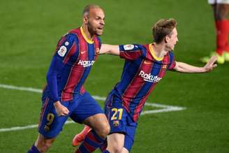 Braithwaite marcou o gol da classificação na prorrogação (JOSEP LAGO / AFP)