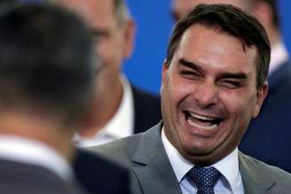 Senador Flávio Bolsonaro durante cerimônia no Palácio do Planalto
17/12/2020 REUTERS/Ueslei Marcelino