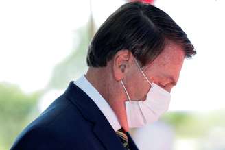 Bolsonaro ao sair do STF
 1/2/2021 REUTERS/Ueslei Marcelino